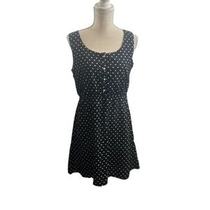 Black Little Dress by JGee with beigh hearts Size Medium